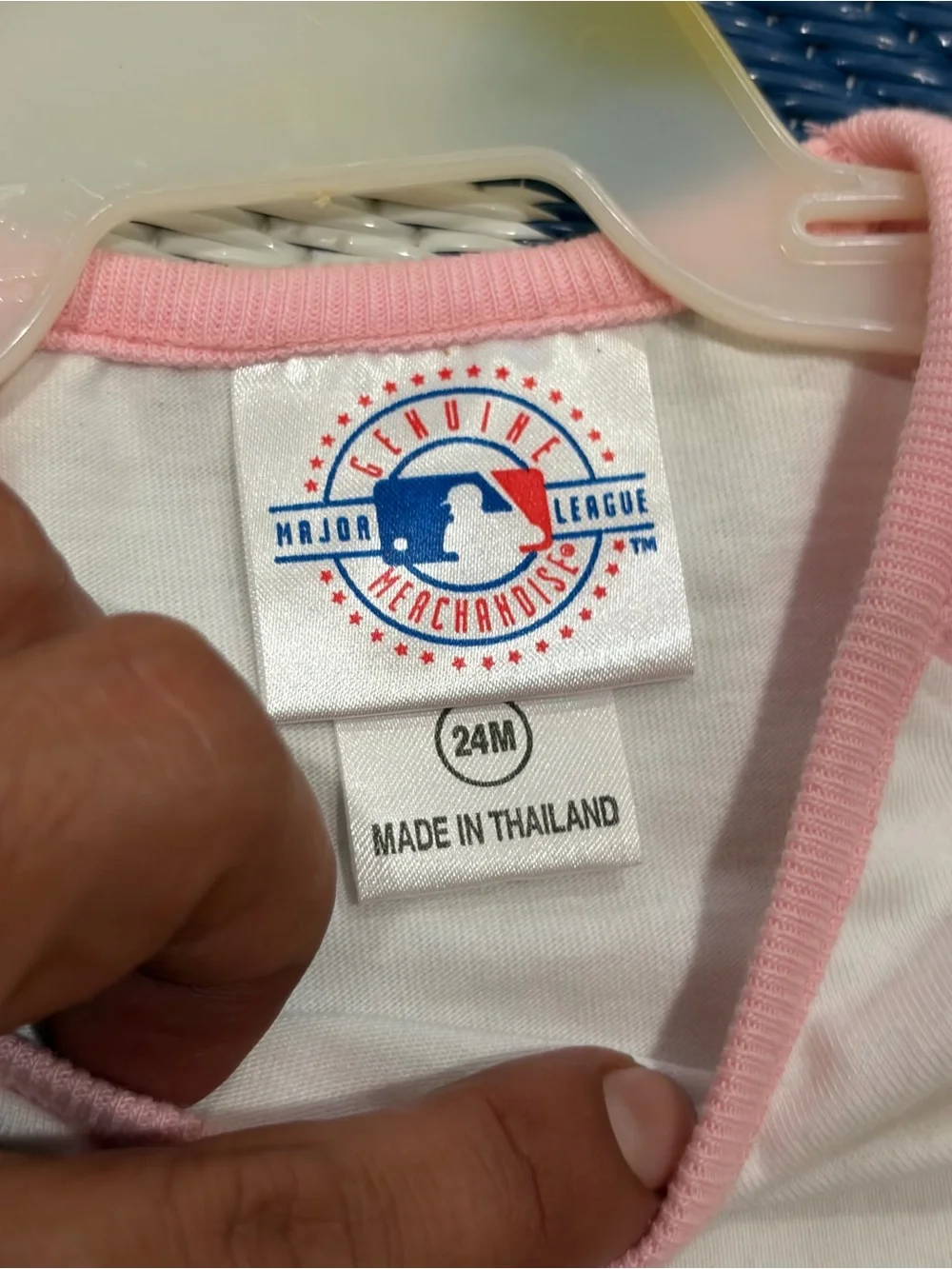 Vintage Los Angeles Dodgers Pink Shirt MLB Licenced Size 24M New with Tags